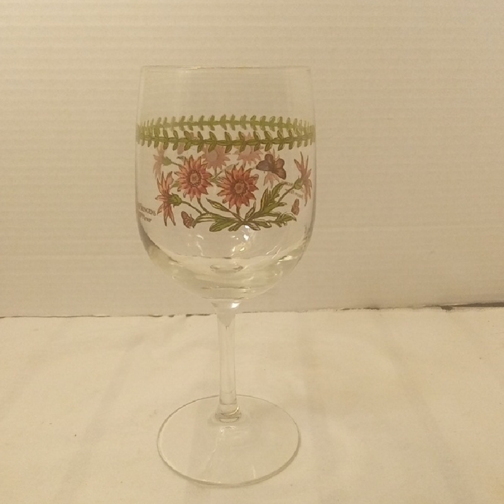 Portmeirion Botanic Garden Gazana Ringens Treasure Flower Wine Glass 1